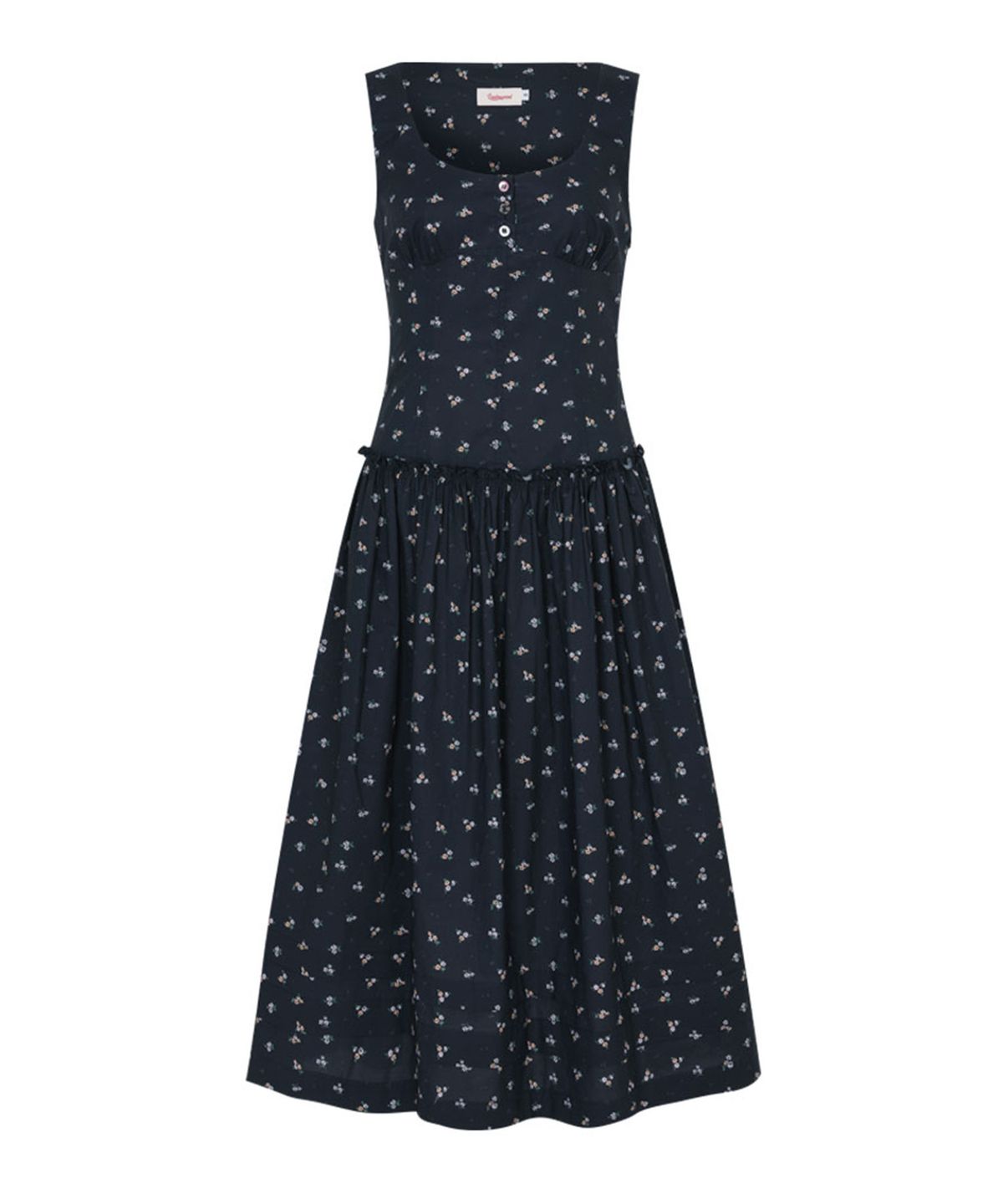 루루서울(LOULOUSEOUL) Villa Long Dress (Navy)