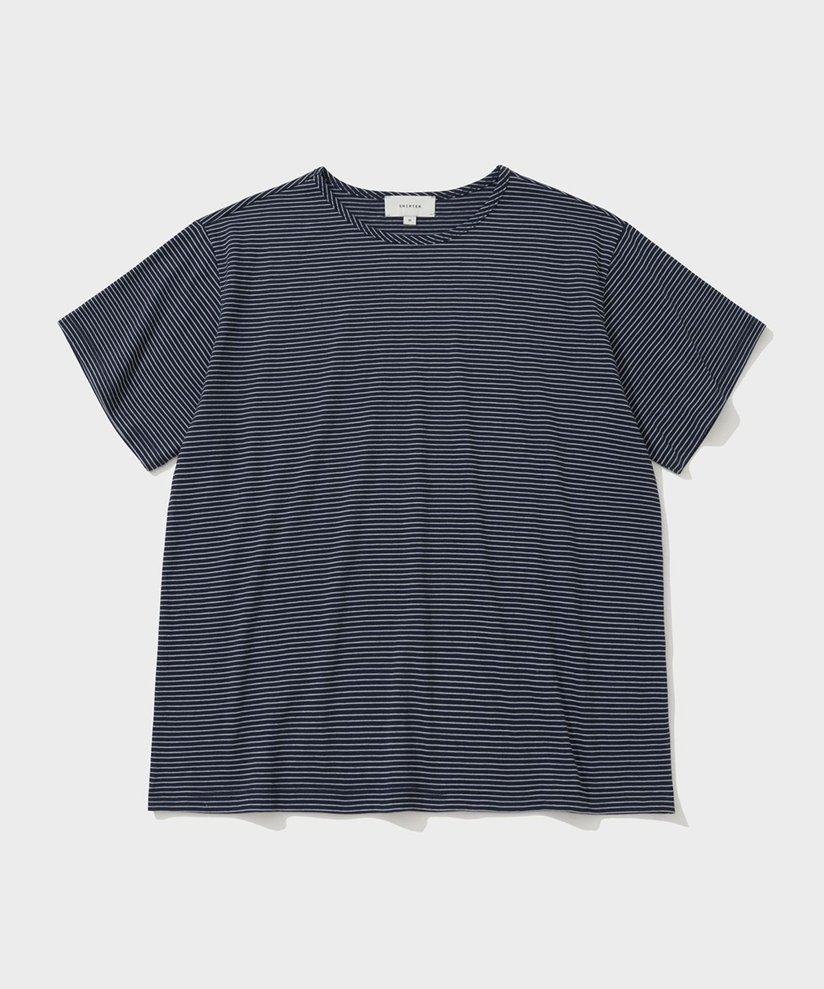 셔터(SHIRTER) SOFT STRIPE T-SHIRT (NAVY SKY)