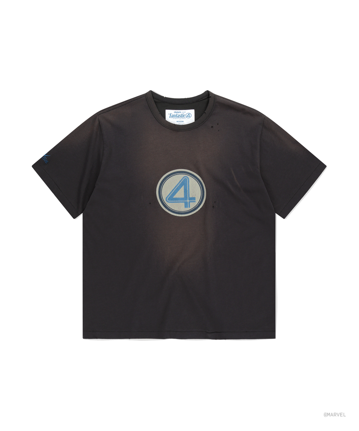 썬러브투어(SUNLOVETOUR) [The Fantastic Four] 4 Faded Tee Charcoal