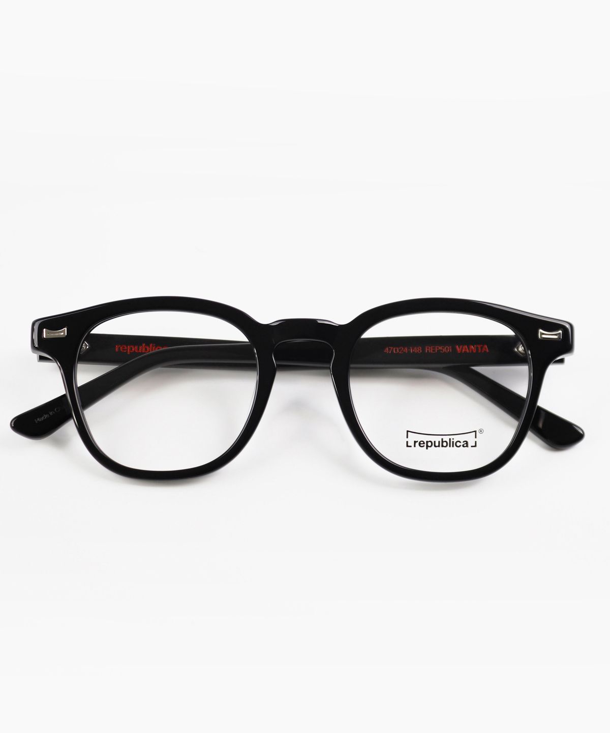 리퍼블리카(REPUBLICA) REP501 VANTA - C1 Piano Black (블루라이트 차단 안경)