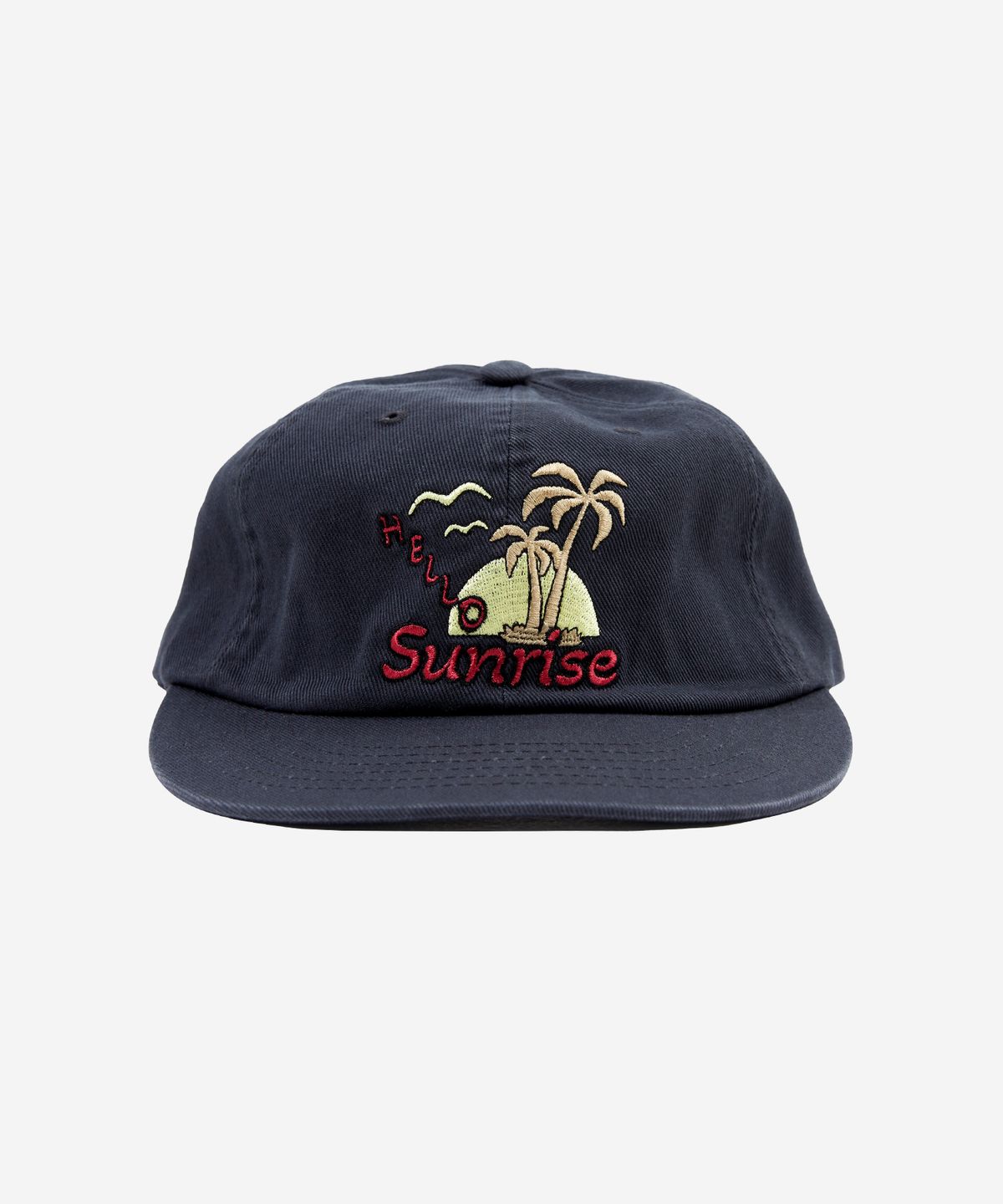 헬로 선라이즈(HELLO SUNRISE) Palm Tree Logo 6Panel Cap_Charcoal