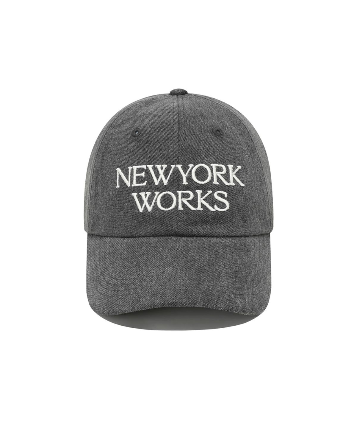 뉴욕웍스(NEWYORKWORKS) 시그니처 로고 볼캡_차콜