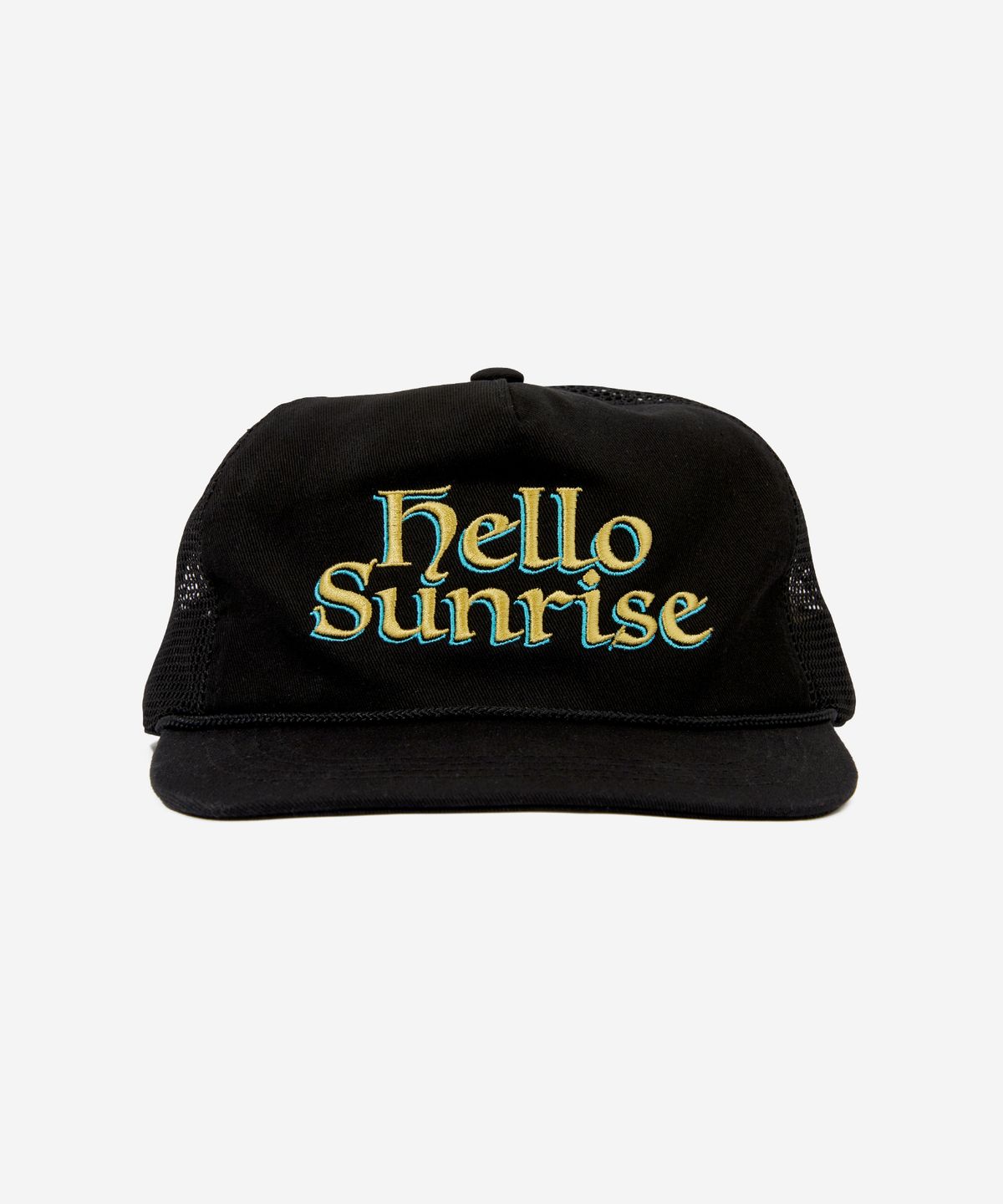 헬로 선라이즈(HELLO SUNRISE) Heritage Logo Relaxed Fit 5P Cap_Black
