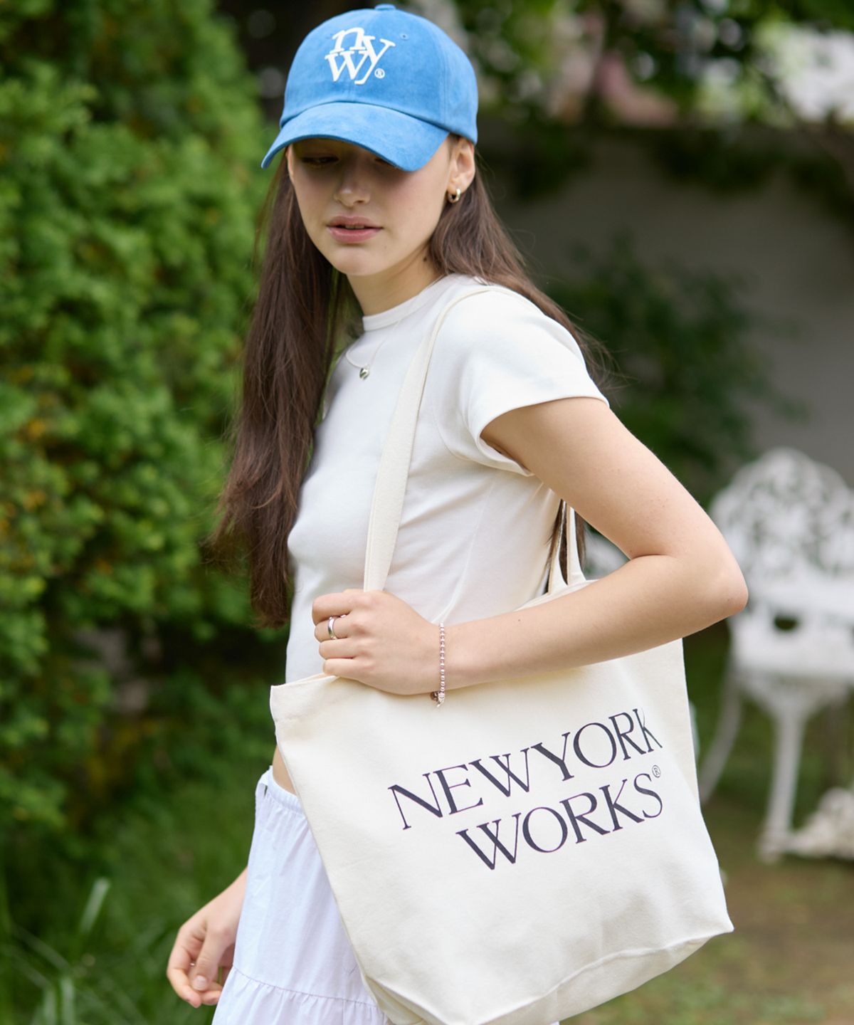 뉴욕웍스(NEWYORKWORKS) 뉴욕웍스 에코백_ 아이보리