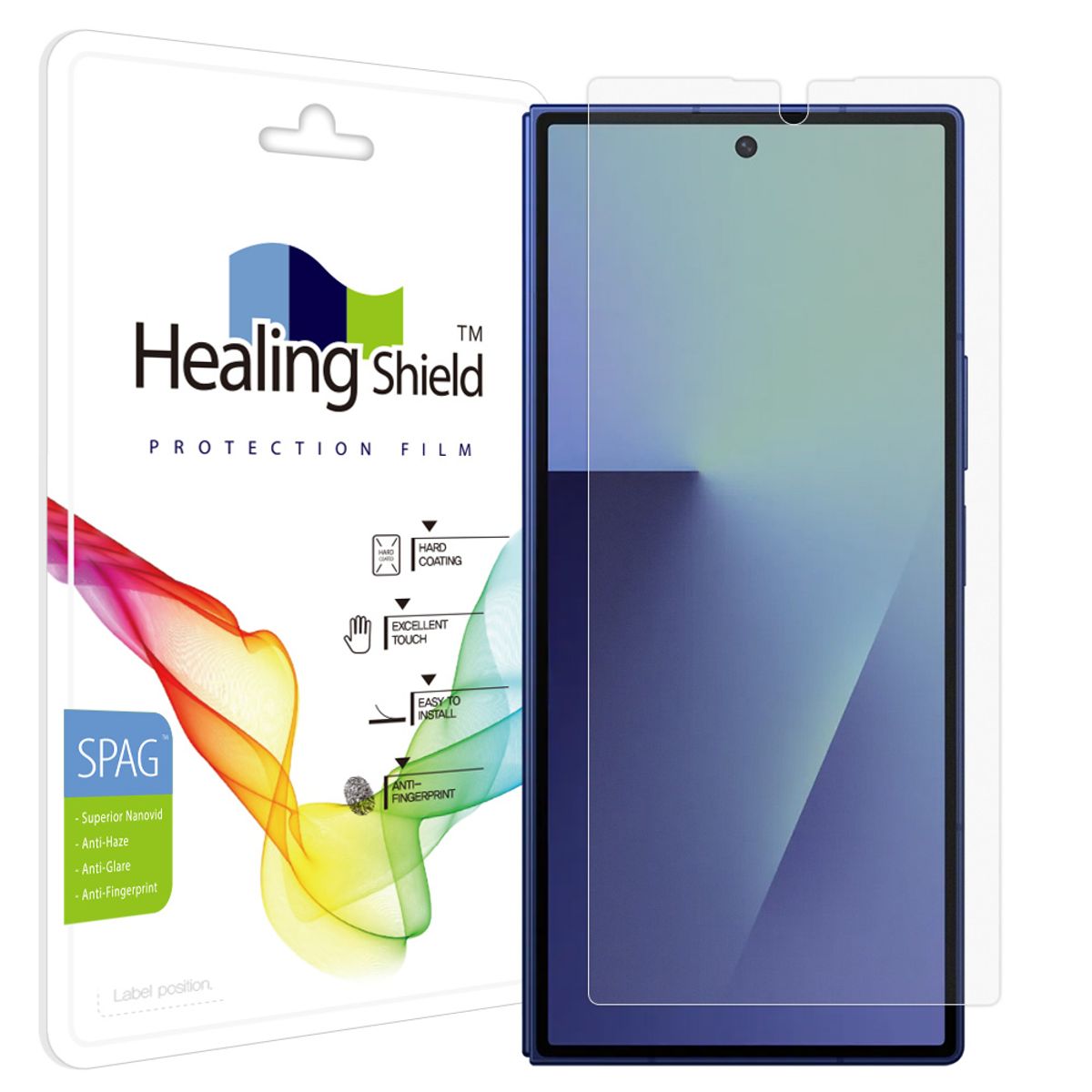 힐링쉴드(HEALINGSHIELD) 갤럭시 Z폴드7 슈페리어 저반사 풀커버형 외부액정 보호필름 1매