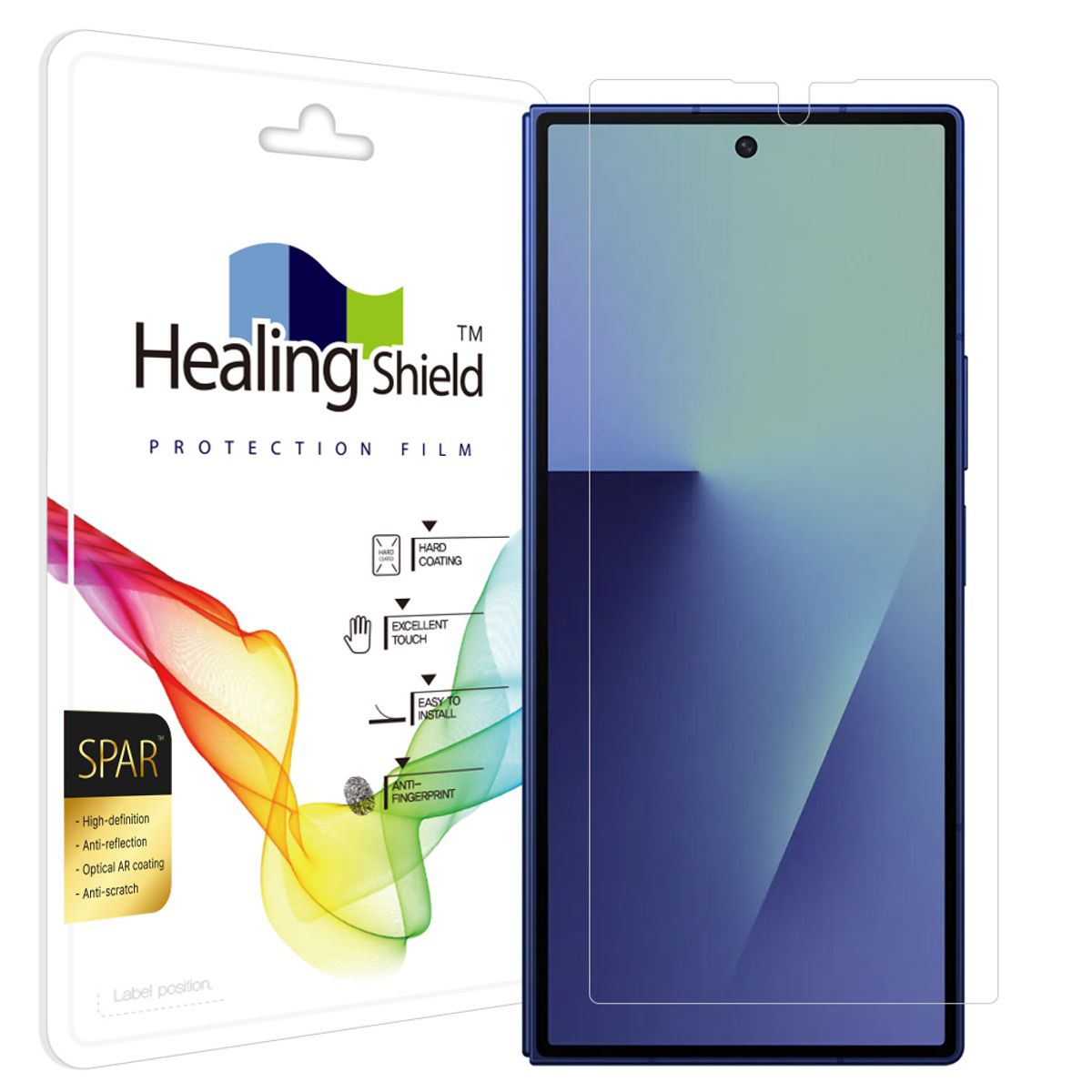 힐링쉴드(HEALINGSHIELD) 갤럭시 Z폴드7 슈페리어 AR 고화질 풀커버형 외부액정 보호필름 1매
