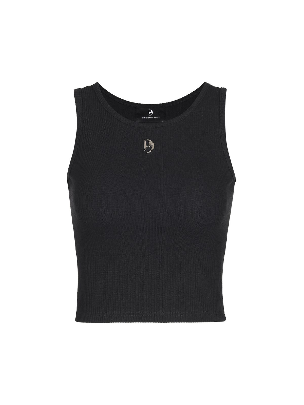 디에스엠티(DSMT) (W) CHEST METAL LOGO SLEEVELESS_BLACK