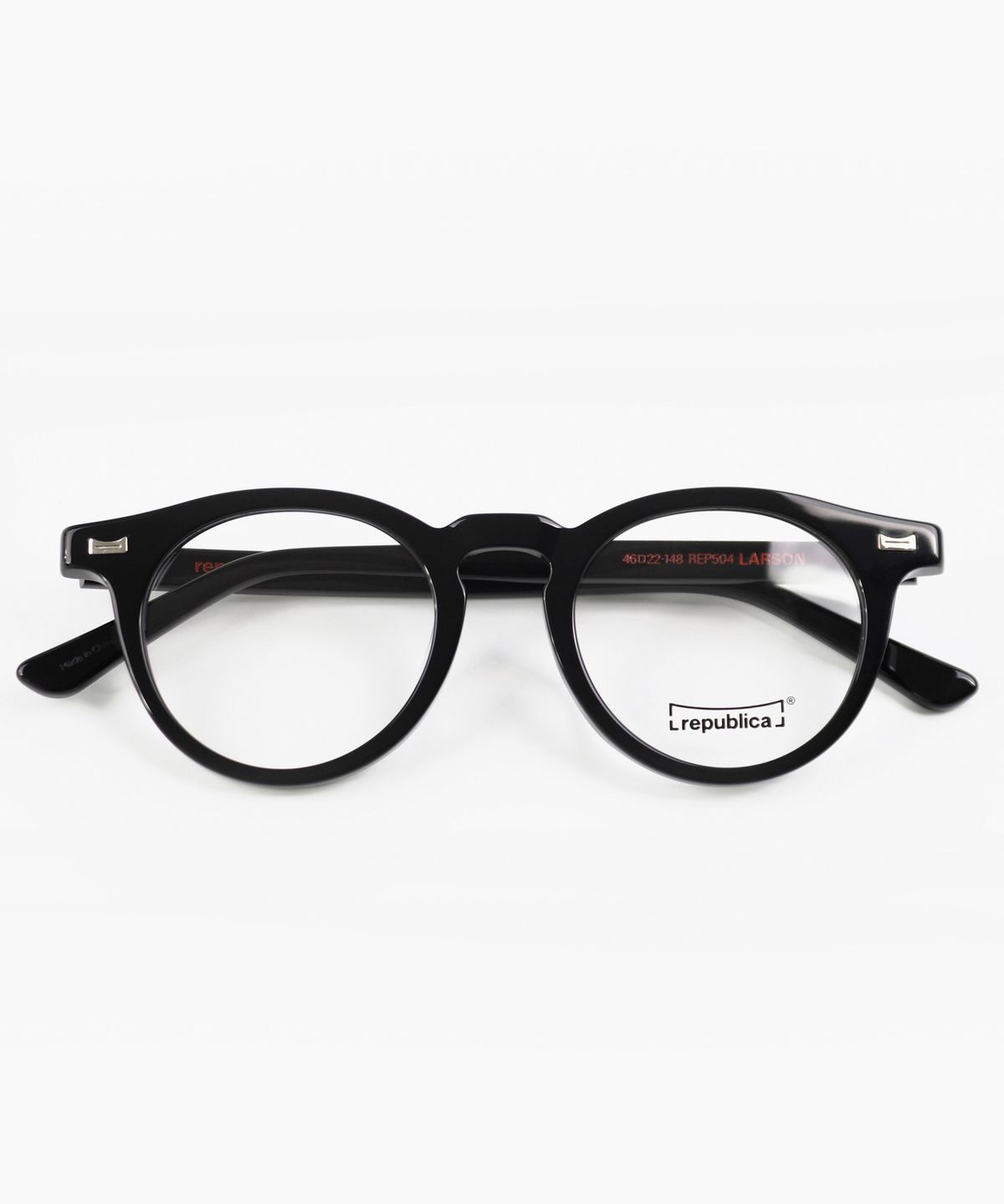리퍼블리카(REPUBLICA) REP504 LARSON - C1 Piano Black (블루라이트 차단 안경)