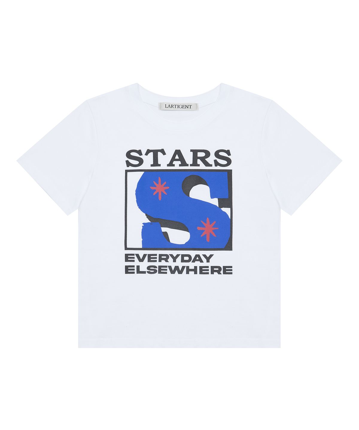 라티젠(LARTIGENT) L19 BOX STAR T-SHIRT(WHITE)