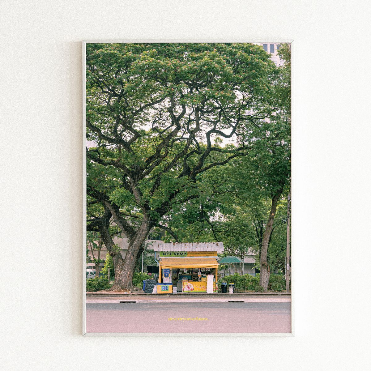 네버트라이네버노(NEVER TRY NEVER KNOW) 인테리어 포스터 Morning Stroll - 태국 방콕 2