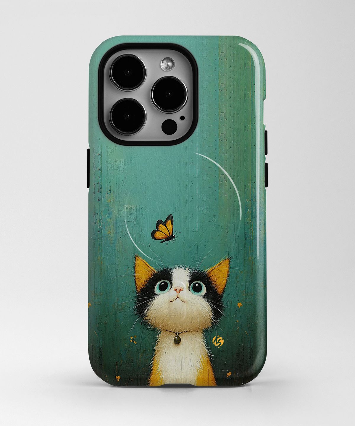 기키(GEEKY) [맥세이프 범퍼하드케이스] Cat’s Fluttering Fascination