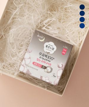 유기농순면 무표백 입는오버나이트 중/대 x4팩