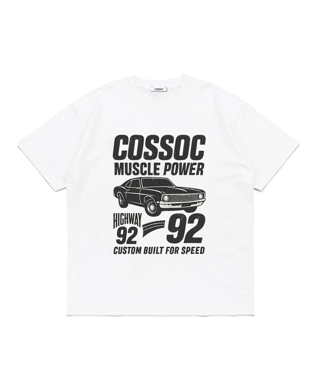 코소(COSO) 하이웨이 92 반팔 티셔츠 (WHITE)