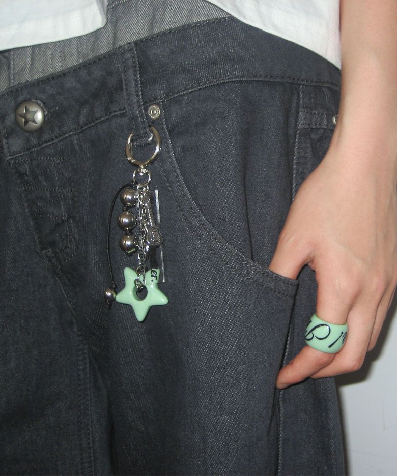 [STAR] Rock star bagcharm (Green)
