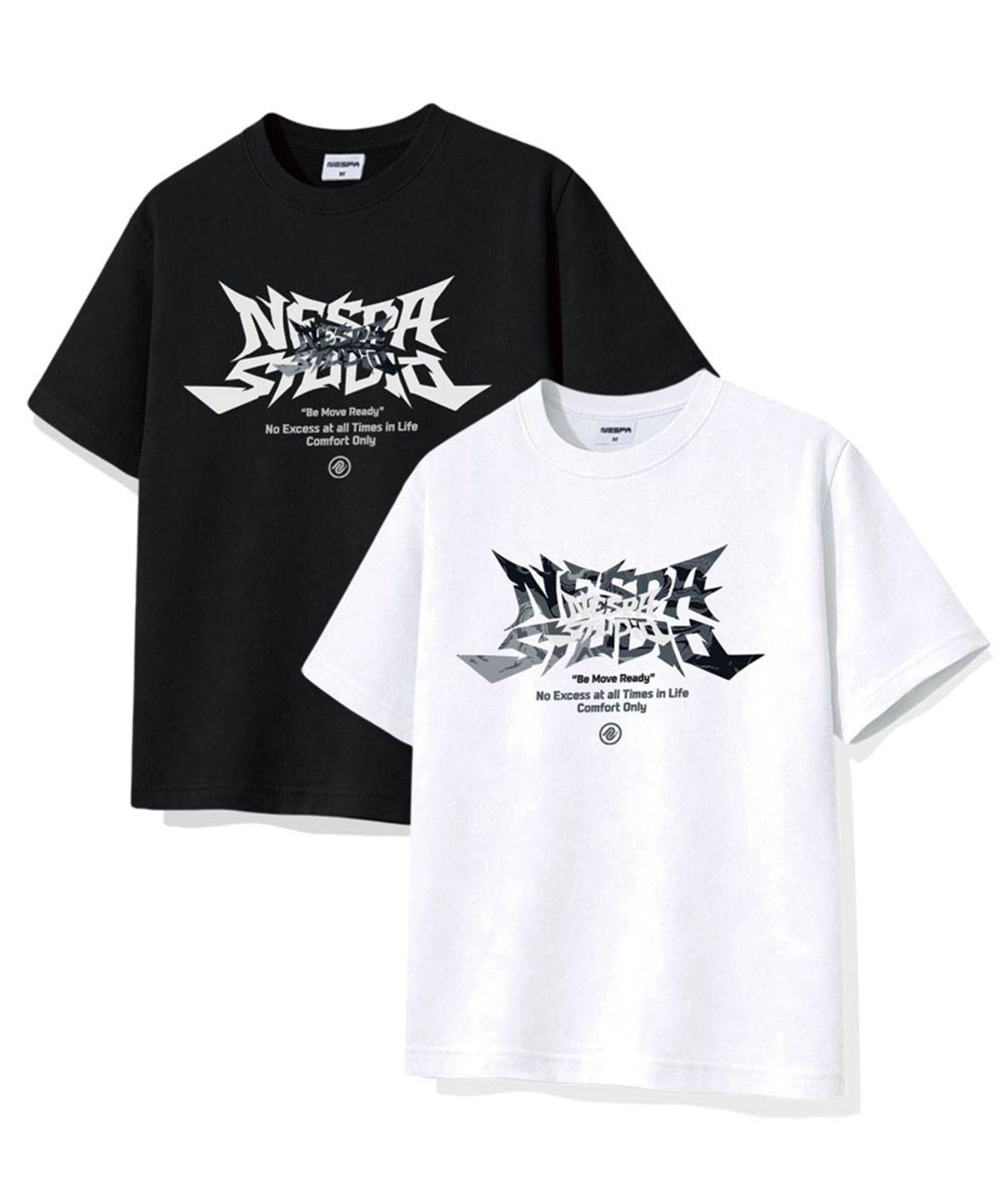 네스파 스튜디오(NESPA STUDIO) 노엑세스 오버핏 반팔티셔츠 4 Color [NSSE_1002]