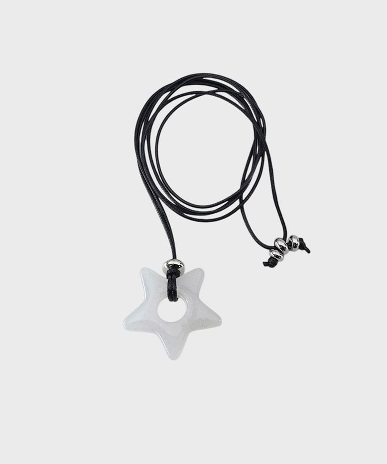 [STAR] Loppy necklace (Glitter)