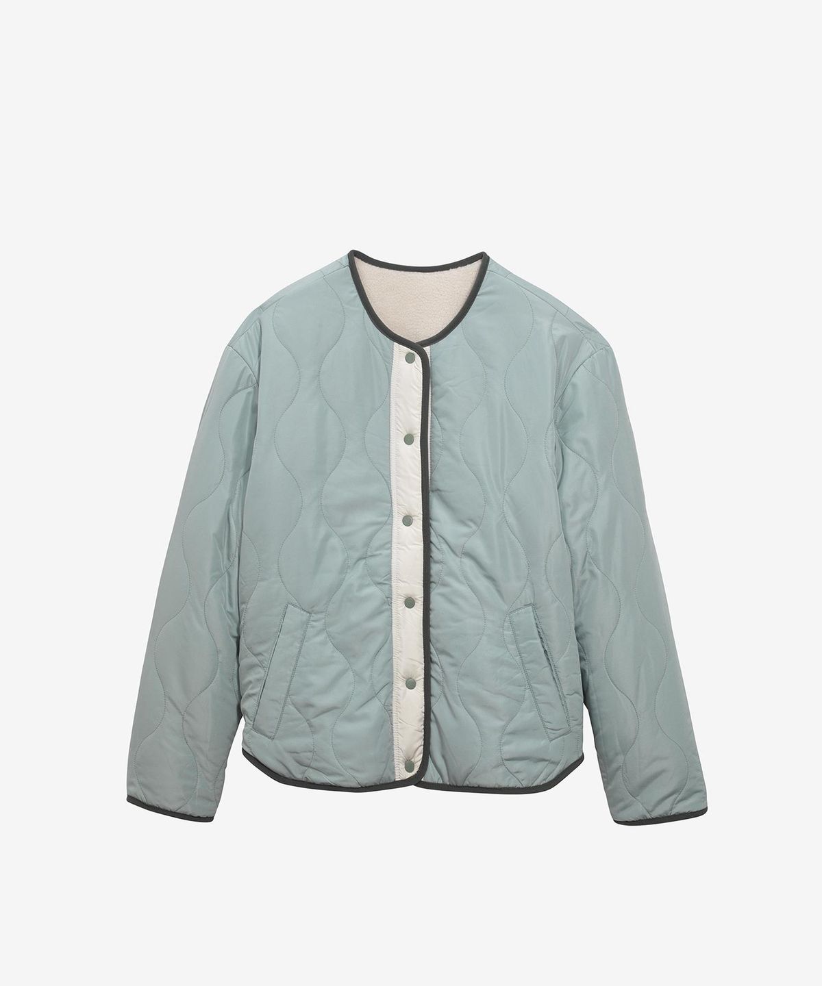 에이글(Aigle) 여성 리버시블 T-KIT 쉐르파 플리스 퀼팅 자켓 AIW24WFLE012CEL
