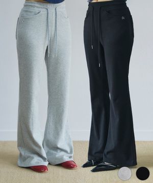 부츠컷 로고 트레이닝 팬츠[2colors]