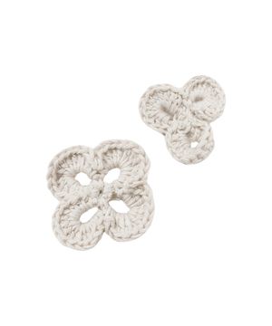 플라워 니트 브로치 세트[아이보리]