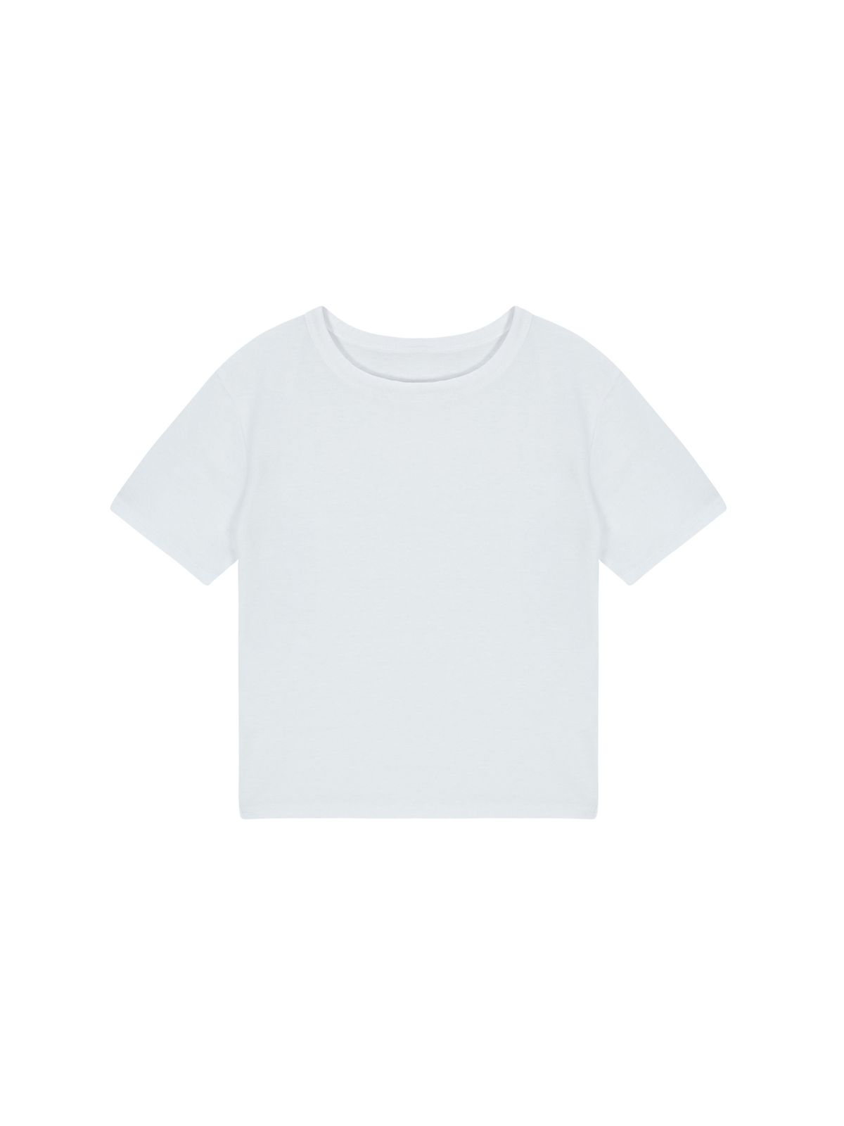 샐러드바구니(SALAD BAGUNI) Lace tag crop tee - white