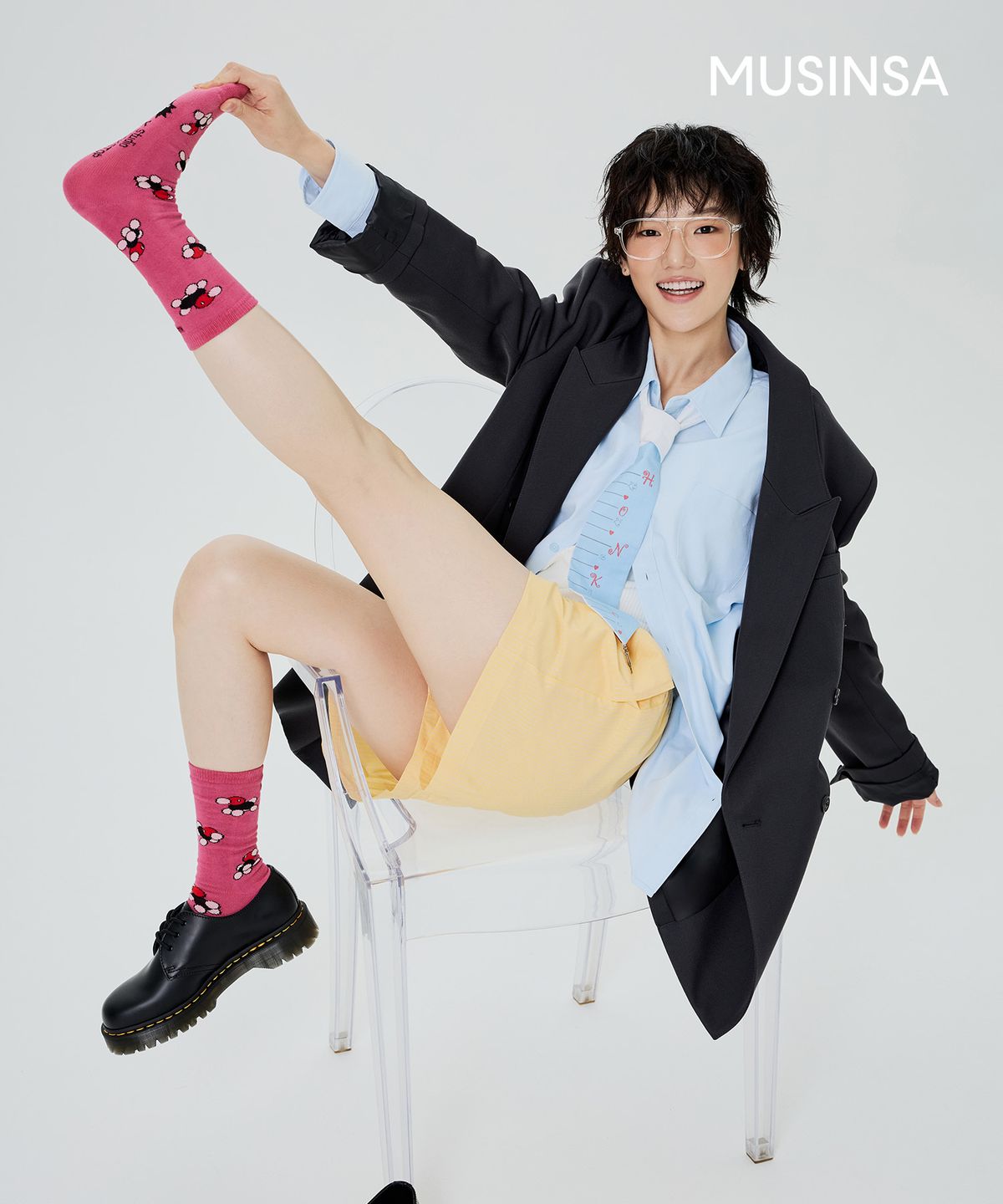 스튜디오 싹스탑(STUDIO SOCKSTOP) 싹스탑X헤일메리 알콜강쥐 패턴양말