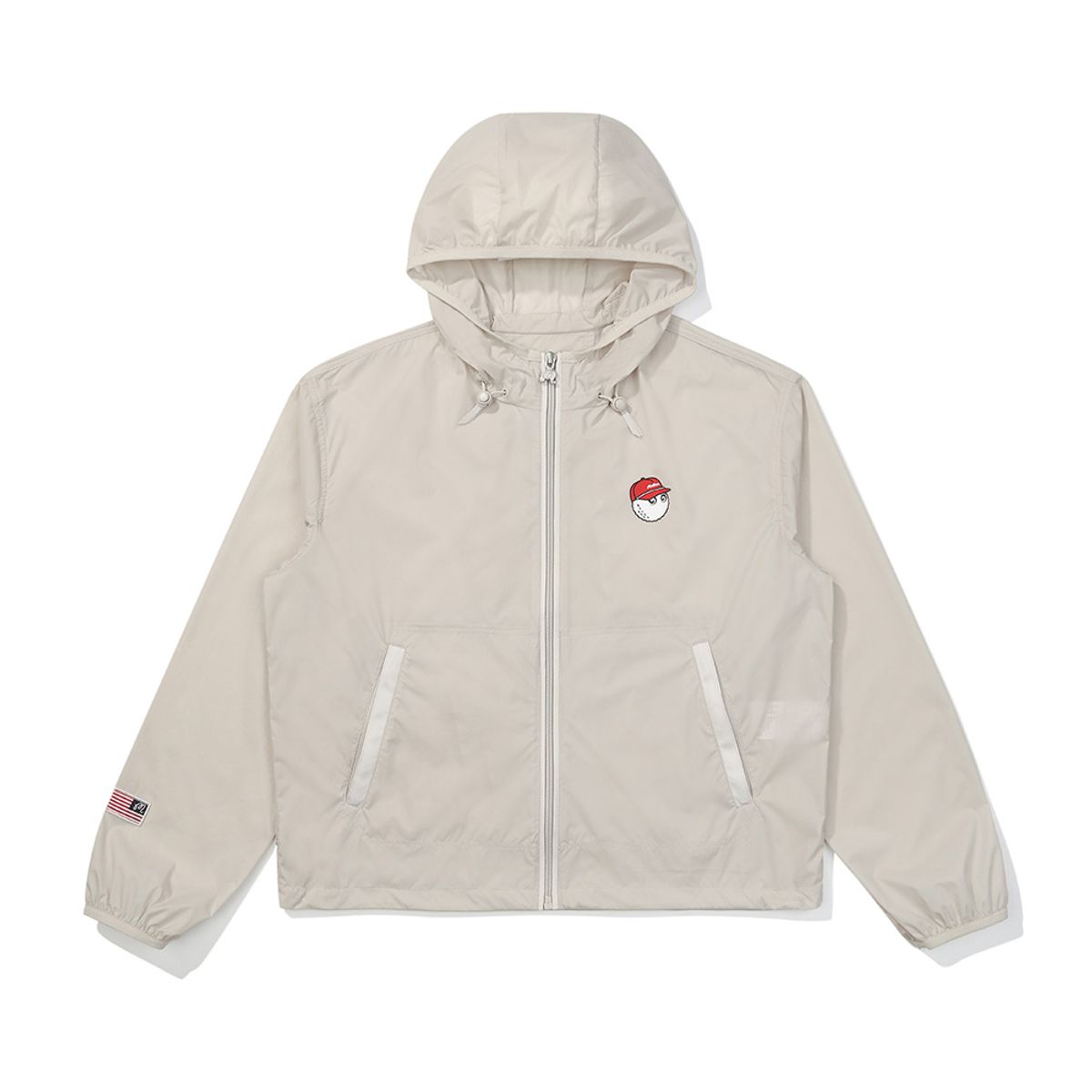 말본 골프(MALBON GOLF) 경량 후디드 자켓 BEIGE (WOMAN)