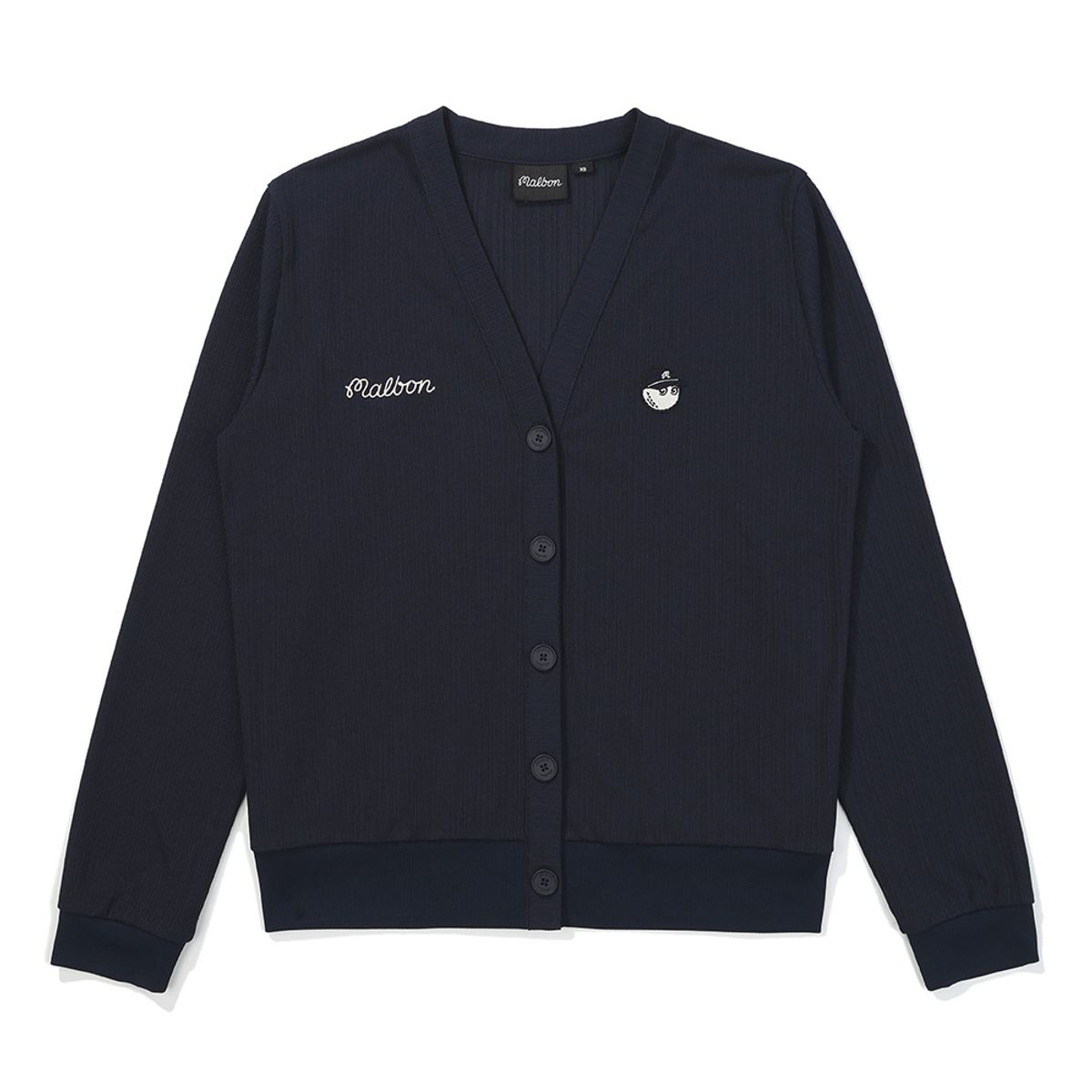 말본 골프(MALBON GOLF) 저지 플리츠 가디건 NAVY (WOMAN)