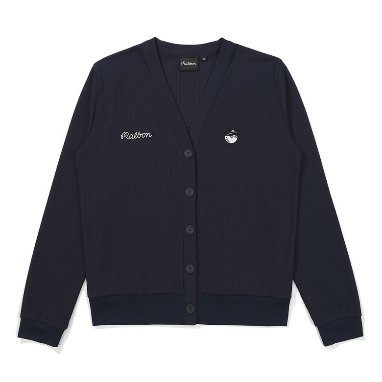 저지 플리츠 가디건 NAVY (WOMAN)