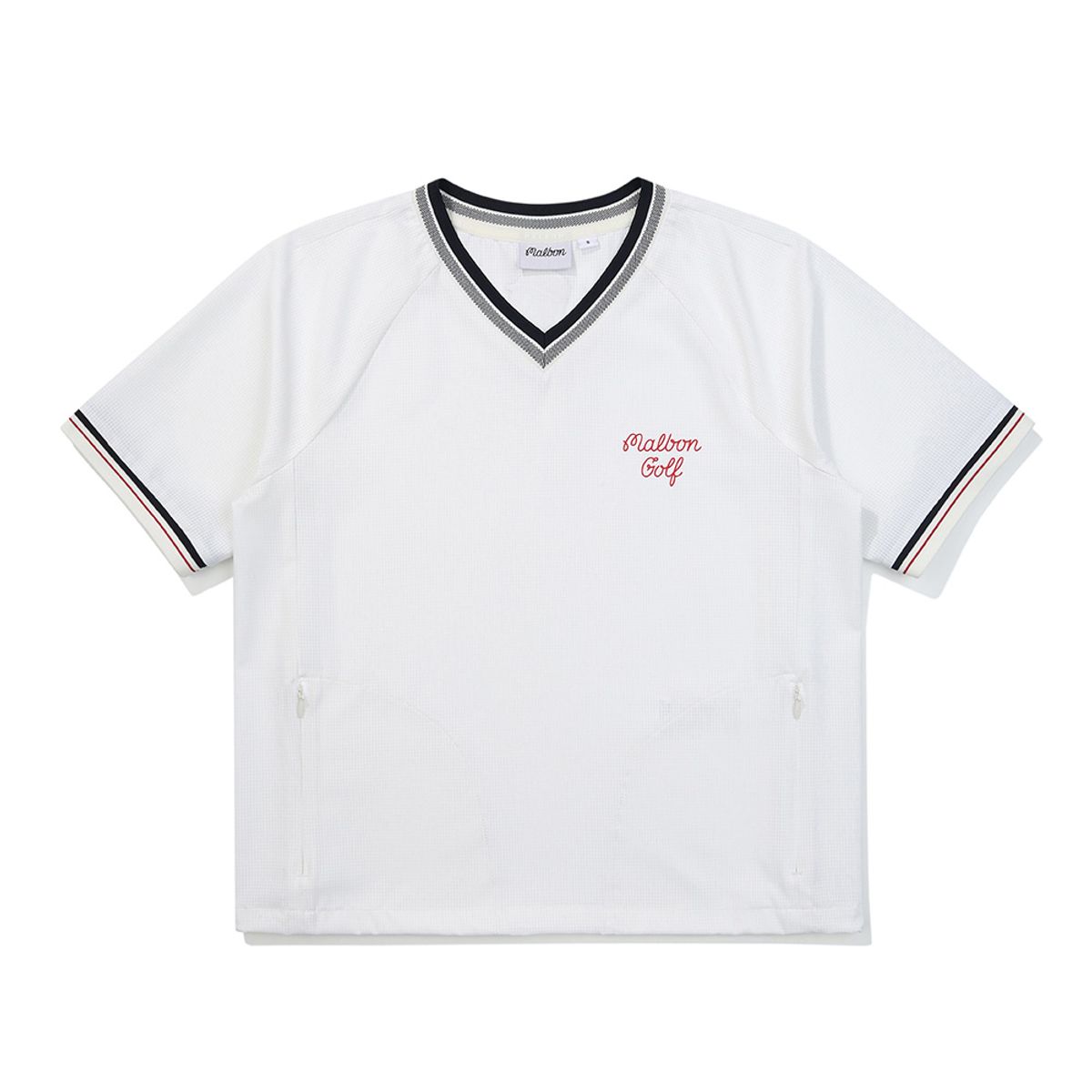 말본 골프(MALBON GOLF) 브이넥 에어닷 피스테 OFF WHITE (WOMAN)