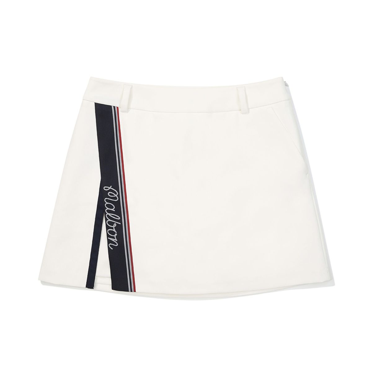 말본 골프(MALBON GOLF) A라인 사이드 슬릿 스커트 OFF WHITE (WOMAN)