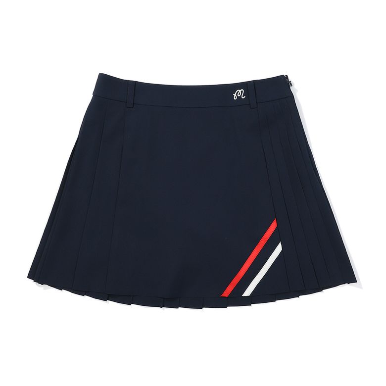 밴드 플리츠 스커트 NAVY (WOMAN)