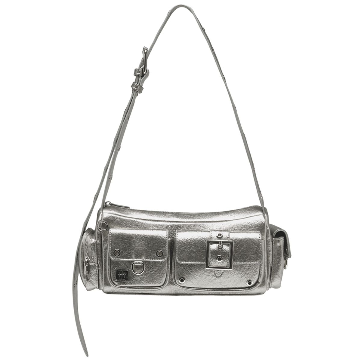 블랙 퍼플(BLACK PURPLE) 미니 포트리스 백 Mini Fortress Bag-Black Silver