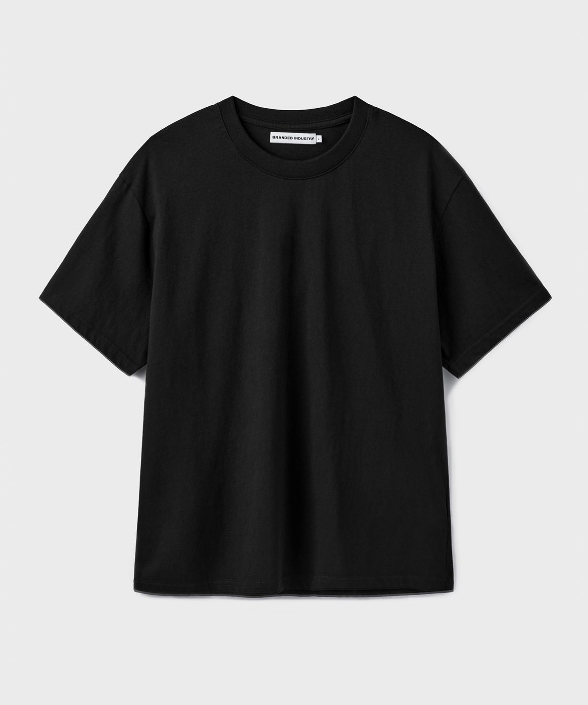 브랜디드(BRANDED) SOFT CROP T-SHIRT [BLACK]