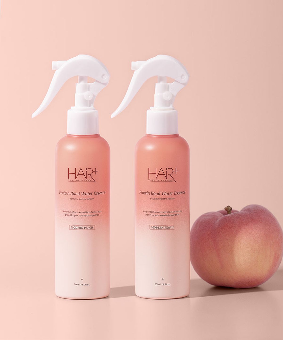 헤어플러스(HAIRPLUS) [2PACK] 단백질 본드 모던피치 워터에센스 200ml+200ml