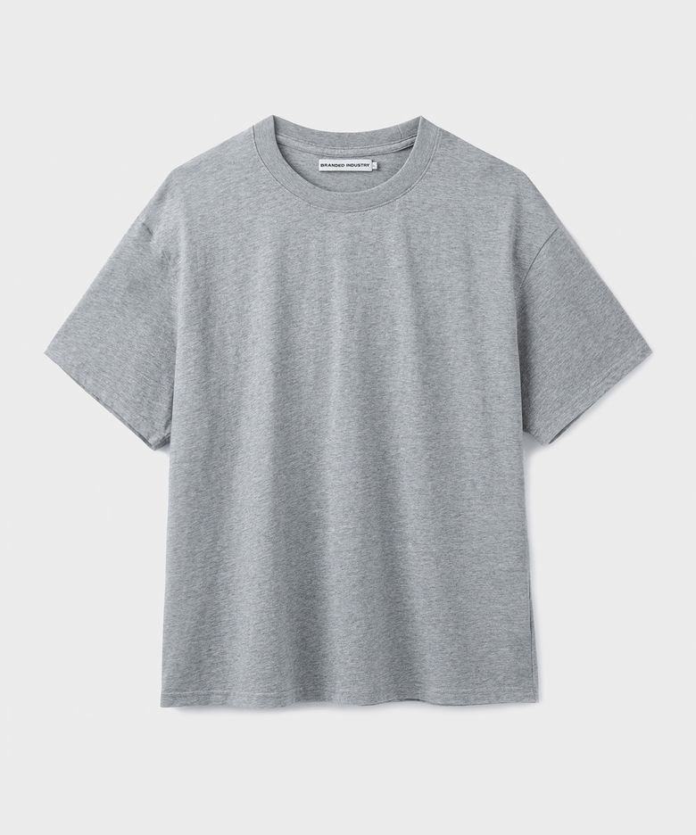 SOFT CROP T-SHIRT [MELANGE GRAY]