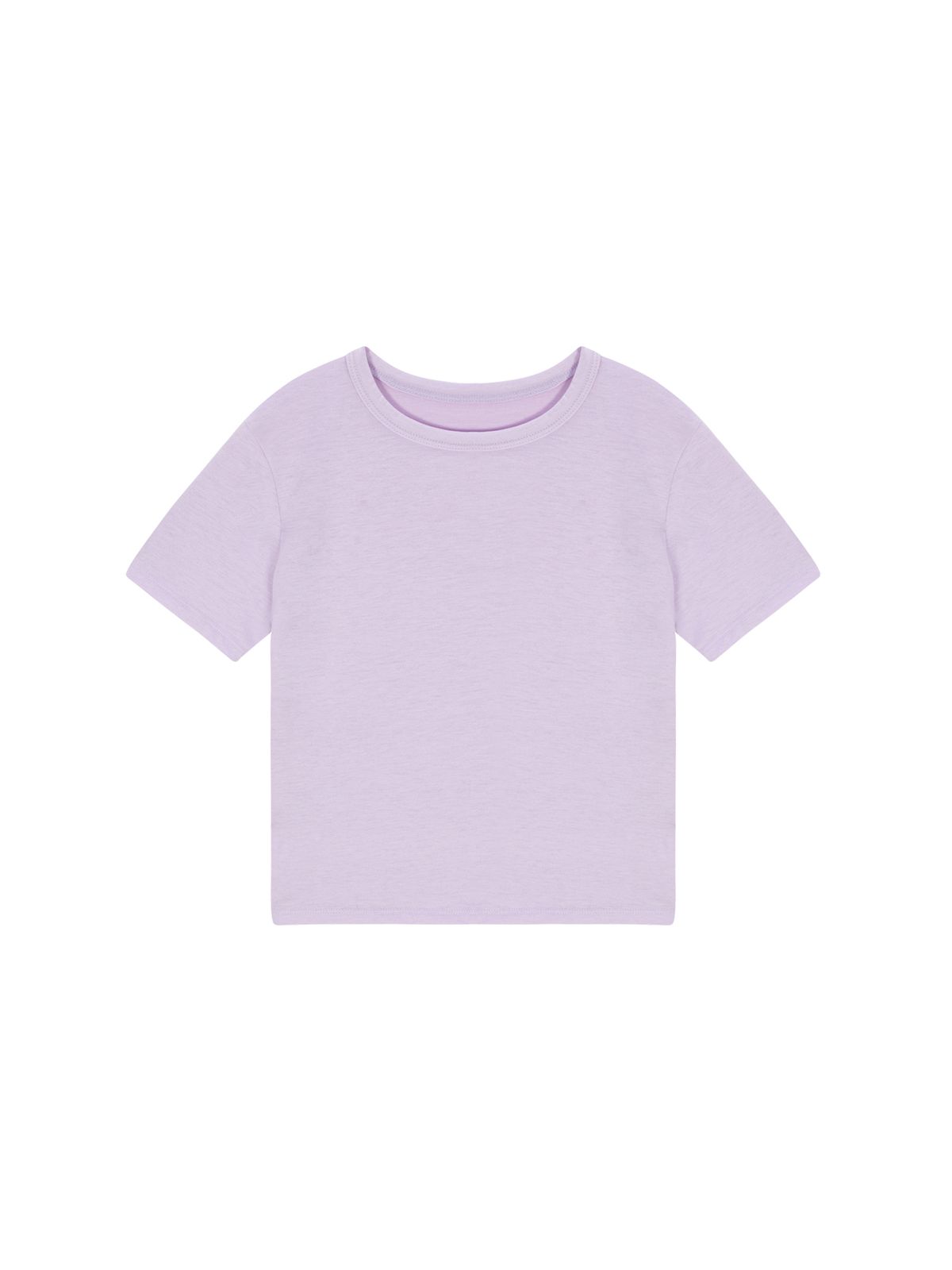 샐러드바구니(SALAD BAGUNI) Lace tag crop tee - purple pink