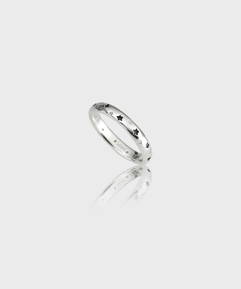 [925silver] Micro star ring