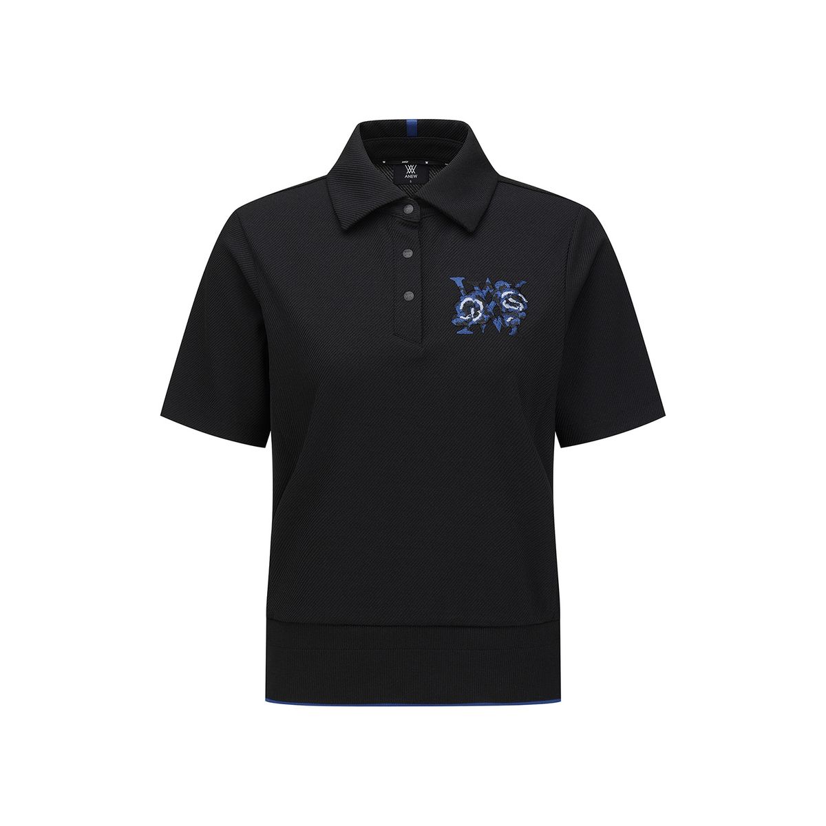 어뉴골프(ANEW GOLF) WOMEN FA BLOUSON SHORT T-SHIRT_BK