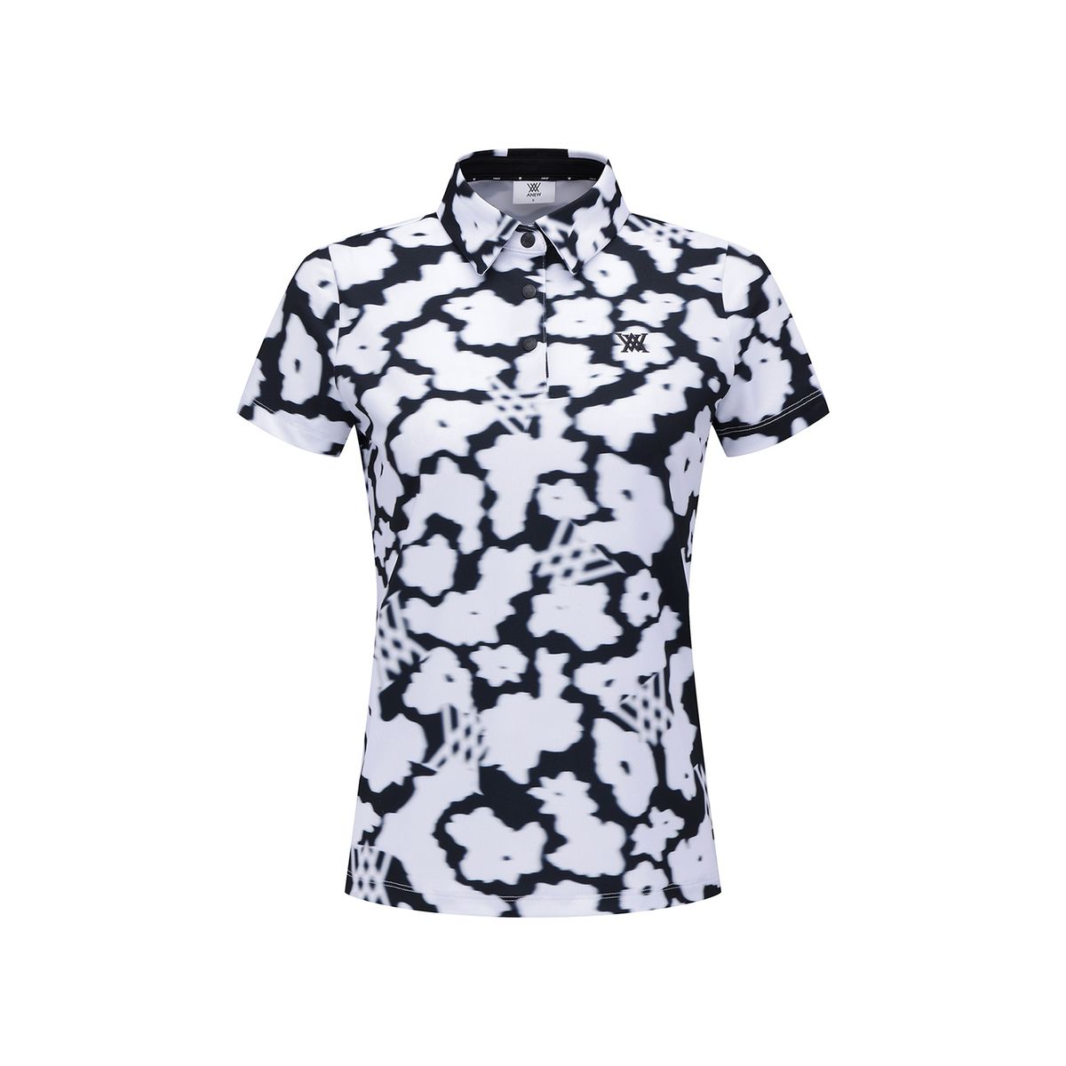 어뉴골프(ANEW GOLF) WOMEN FA FLOWER PATTERN SHORT T-SHIRT_WH