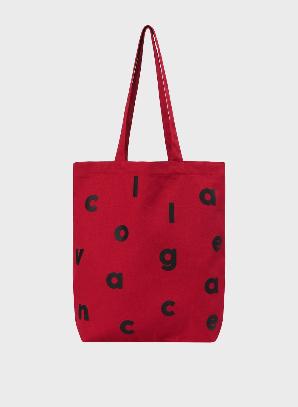 Logo Alphabet Cotton Bag - Red (에코백)