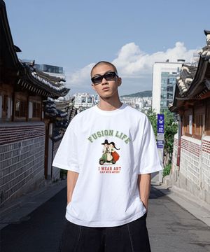 OHPxHARMONIA4 조선스쿠터 세미오버 반팔티