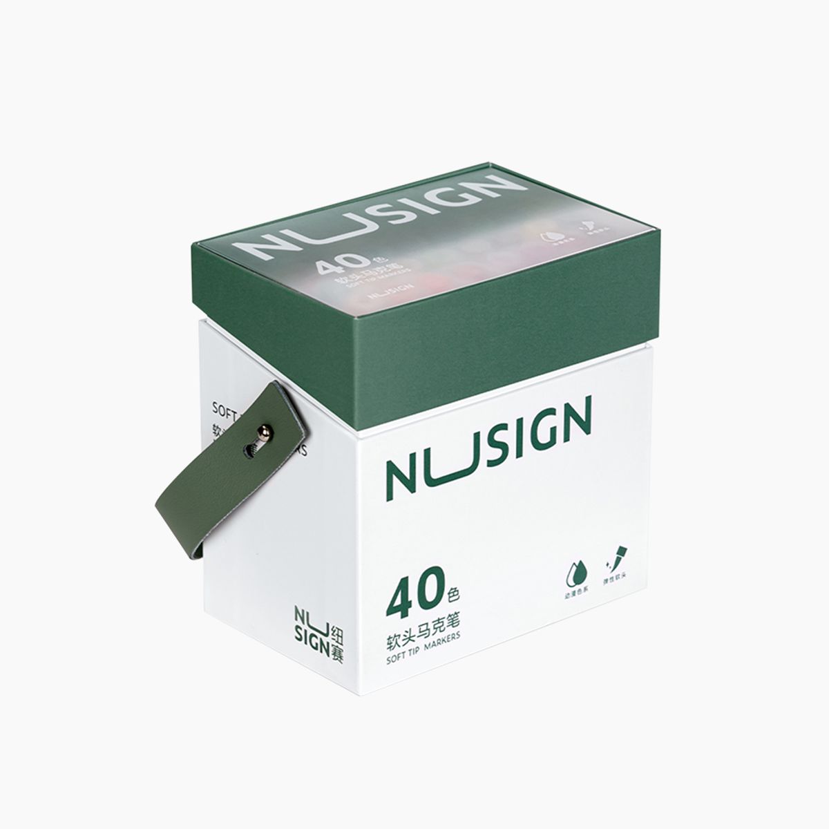 누사인(NUSIGN) 누사인 둥근 스케치 브러쉬 트윈 마카펜 40색 세트