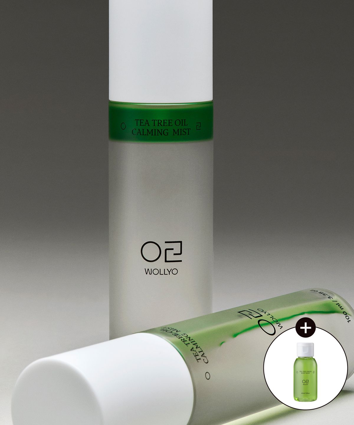 원료공방(WONRYOGONGBANG) [2pack] 티트리 오일 카밍 미스트 100ml  x 2개 (+티트리 그린 바디워시 40ml 증정)