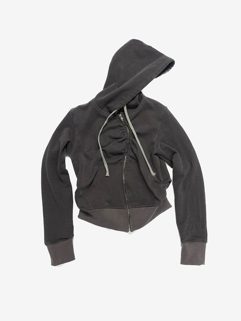 UNBALANCE HOODED ZIP-UP WINEBROWN