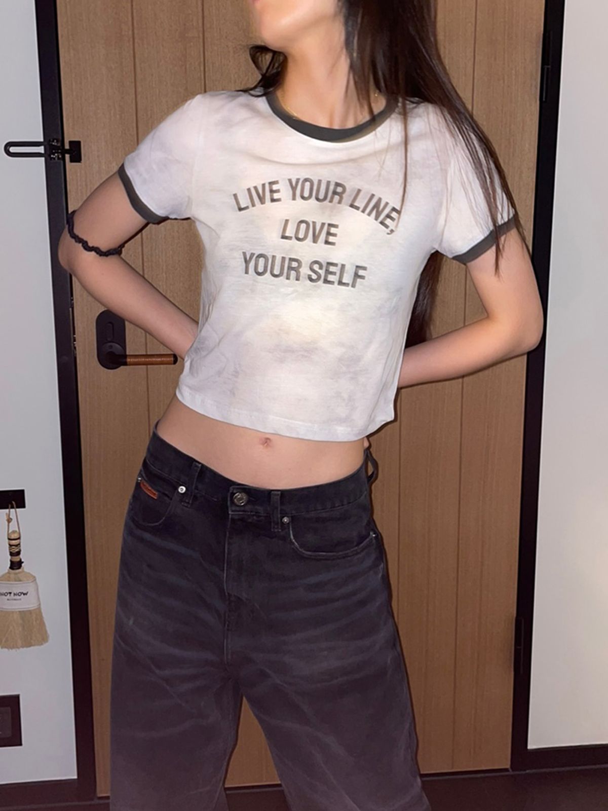 리게(RIGHE) RINGER T-SHIRT WHITE