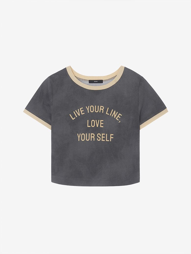 RINGER T-SHIRT CHARCOAL