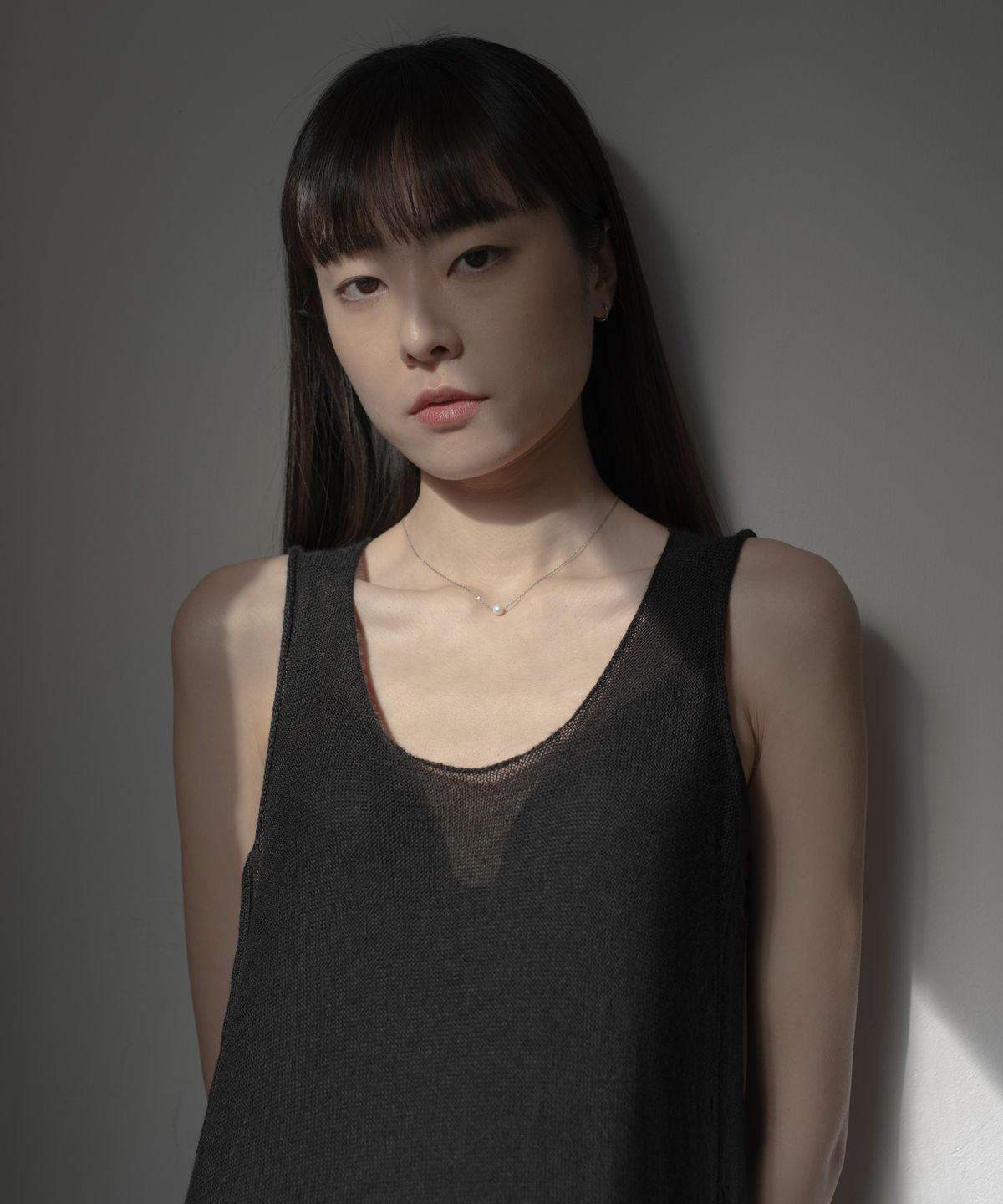 노비스도쿄(NOVICE TOKYO) 싱글 진주 목걸이 Single Pearl Necklace［Stainless］/ silver