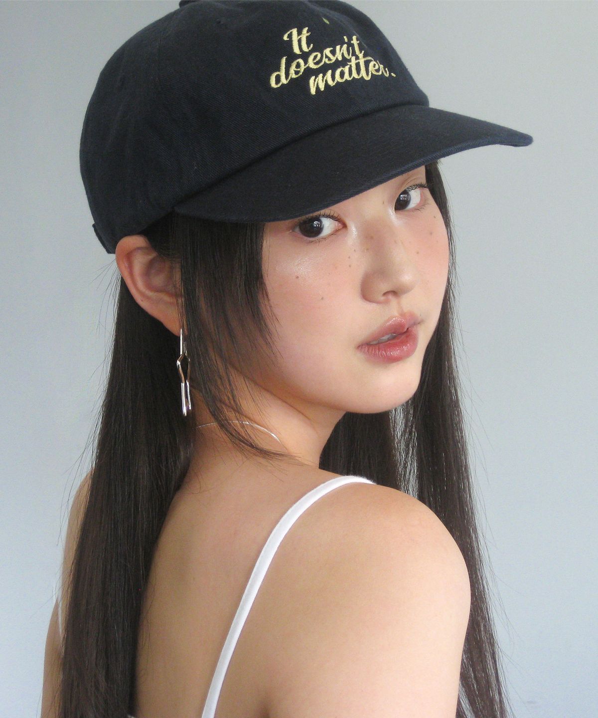 잇더즌매터(IT DOESN'T MATTER) Luney washed cap (Navy)