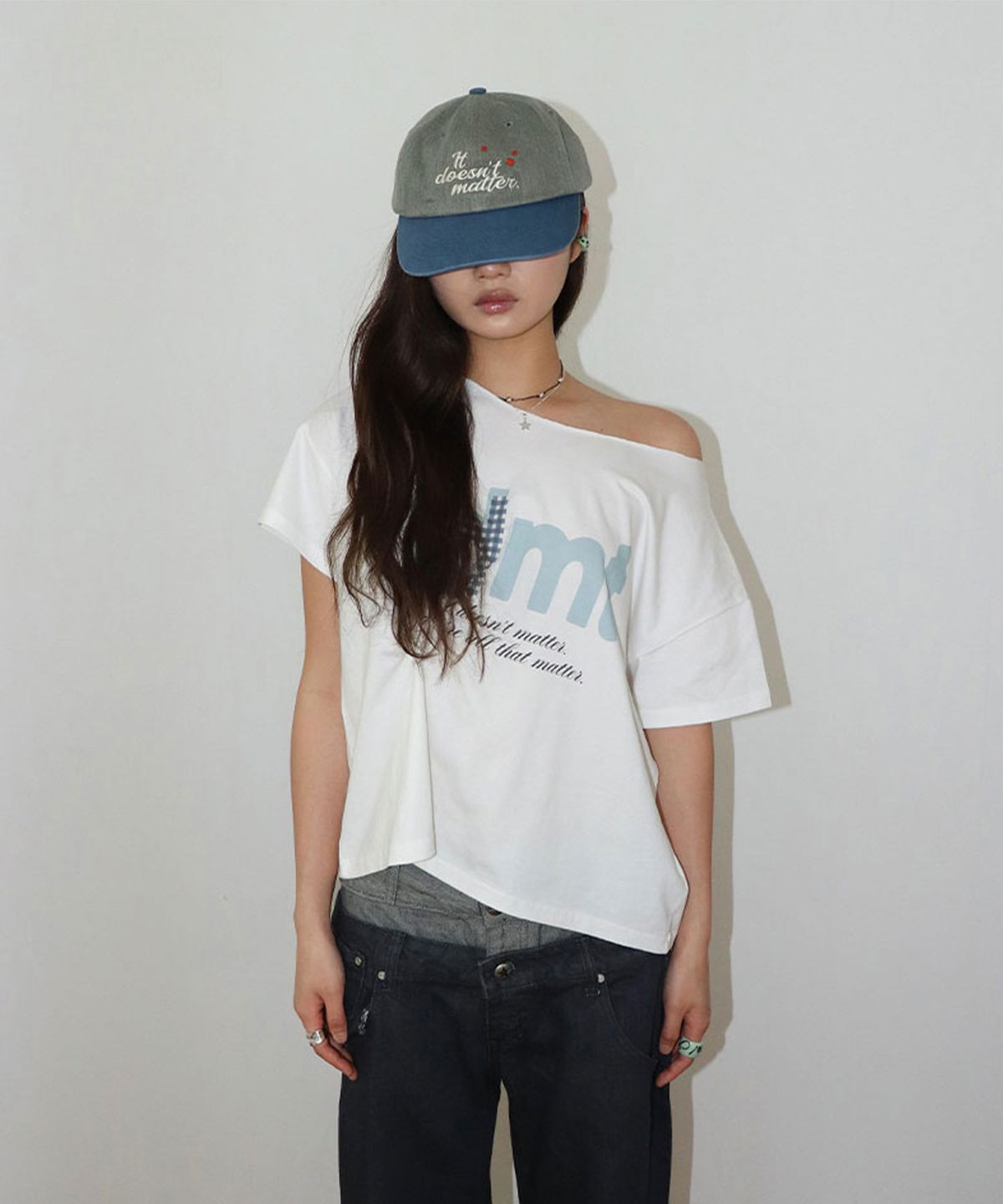잇더즌매터(IT DOESN'T MATTER) IDMT cut off T-shirt