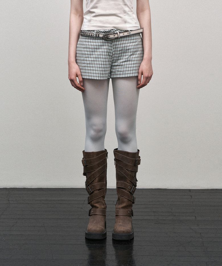 Check Micro Shorts (Mint)